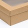 The box is folding, the lid is, with a window, craft, 21 x 15 x 7 cm