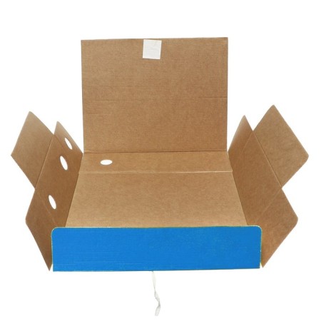 Archive folder with ties, microhofrocard, 100mm, blue, up to 900l.-4