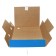 Archive folder with ties, microhofrocard, 100mm, blue, up to 900l.