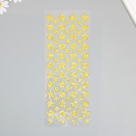 Plastic sticker with glitter "stars" MIX 35.5x12.7 cm-1