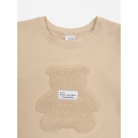 Children's T -shirt Amarobaby Bear, height 98 cm, beige color-10