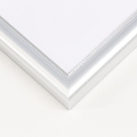 Photo frame Plastic "Mira" 20x30 cm, 636421-8, silver (plastic screen)-1