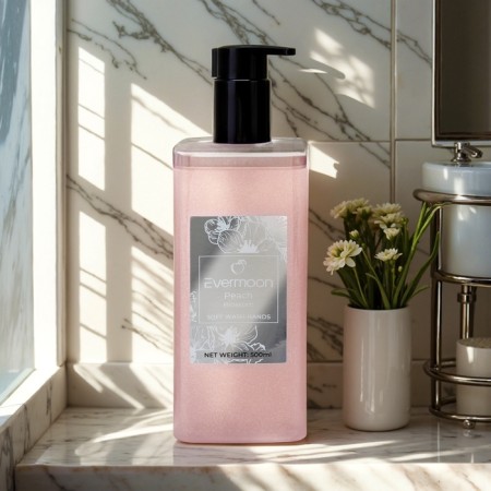 Liquid soap peach, with shimmer, 500 ml