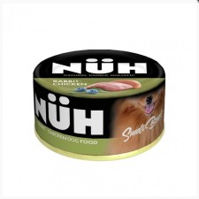 Wet feed nuh rabbit and chicken -berton -free for adult dogs of small rocks 100 g.