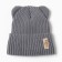 Children's hat minku, rr 46-48, gray color