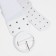 Women's belt, width 10 cm, metal buckle, grirts, white color