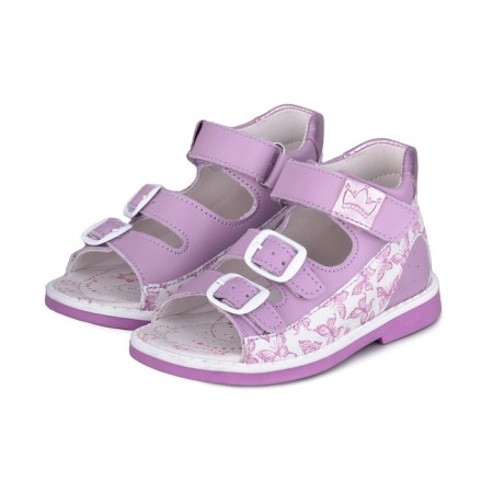 Baby sandals, size 25, lilac color