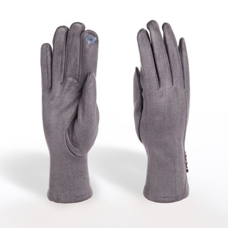 Gloves are female, dimensionless, without insulation, color gray color