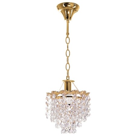 Crystal Chandelier "Valeria", 1 lamp 40W E27, base gold 20x20x55 cm-2