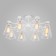 EUROSVET TRAPPOLA 70107/8, E27, 8x60W, 700x700x330 mm, white color, white