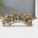 Polystone souvenir "Five elephants on a stone in blankets with fringe" 11x24.5x4.5 cm