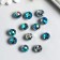 Buttons plastic for creativity 1 puncture "ball holography. Blue-green" set 12 pcs d = 1.2 cm 785543