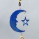 Wind Music Metal "Month with a Star" from the evil eye 4 bells 37 cm