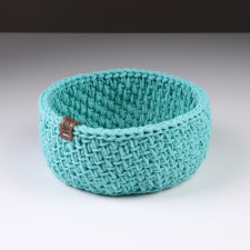 Baby basket, 16 x 7.5 cm, mint, cotton