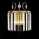 Lamp Citilux "Inga" CL335323, 25x30.5 cm, 2x60W, E14, brown color