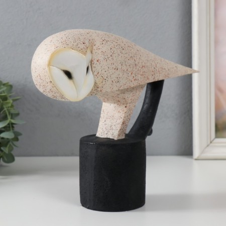 Souvenir Polystone "Owl - the user of the siberian on the stand" Sanding 28x8.8x20 cm-1