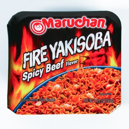 Лапша Маручан Якисоба FIRE HOT со вкусом острой говядины, 113,3 г-1