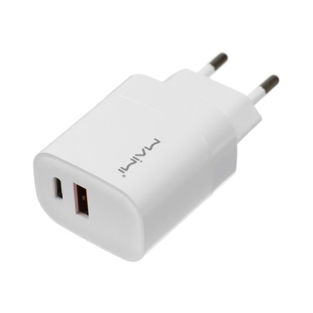 Network charger MAIMI C107, USB, 3 A, Type-C, 3 A, 20 W, PD, white