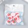 Decor for creativity plastic "Strawberry on a flower" 2x2 cm