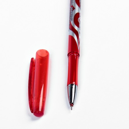 Gel handle with erased ink 0.5 mm, red rod, tinted body (write pale)-1