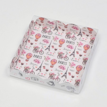 Box for cookies, "Paris", 15 x 15 x 3 cm