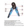 REXANT HT-864 Crimper, to squeeze the pin tips, 0.25-6 mm², return mechanism