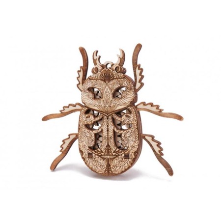 3D puzzle made of wood "Woodik Beetle"