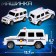 Police jeep robot, transforms automatically in a collision