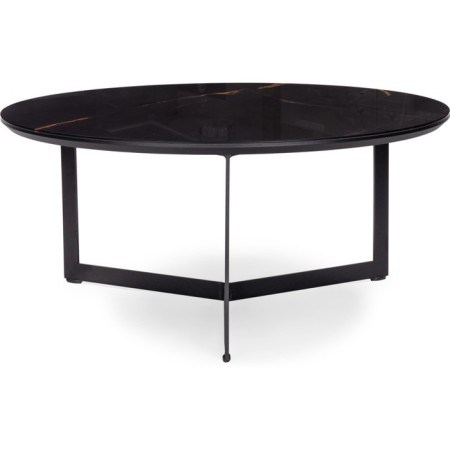 D-700 Obsidian/Black Metal Rob Commerce table 70x70x33 cm-1
