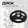 Olympic ONLYTOP disk, rubberized, with a triple grip, 10 kg, d = 50 mm
