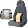 Kitting on the seat orthopedic Airline ASC-BS-17, lumbar emphasis, with wooden inserts