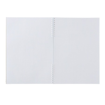 A4 notebook, 48 sheets in a cage, on a crest, "grapho", cardboard cover, offset unit, mix-4