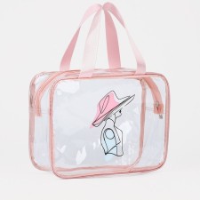 Lightning cosmetic bag, pink color
