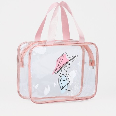 Lightning cosmetic bag, pink color