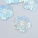 Decor for creativity Plastic "Flower" holography pearl set 6 pcs 3.5x3.5 cm