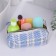 Cosmetic bag with lightning, blue color