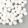 A set of textile details for the decor "bombs" 100 pcs. set, size 1 pc. 1.2 cm, white color
