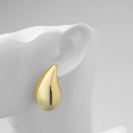 Earrings Metal "drop", color gold-2