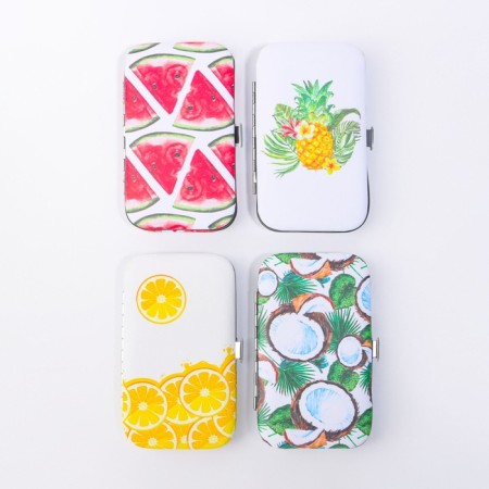 Manicure set "Fruits", 6 items, in a case, a drawing mix-5