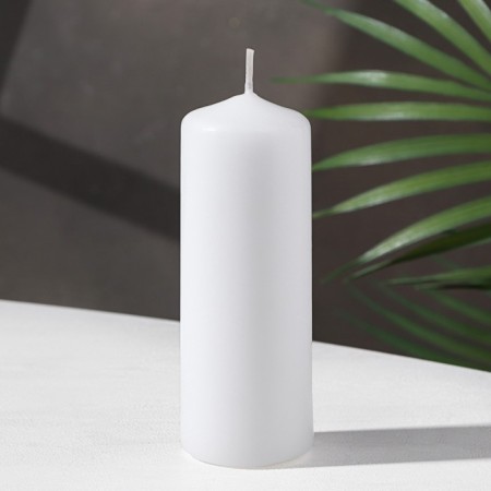 Candle - cylinder, 4x12 cm, 15 hours, white
