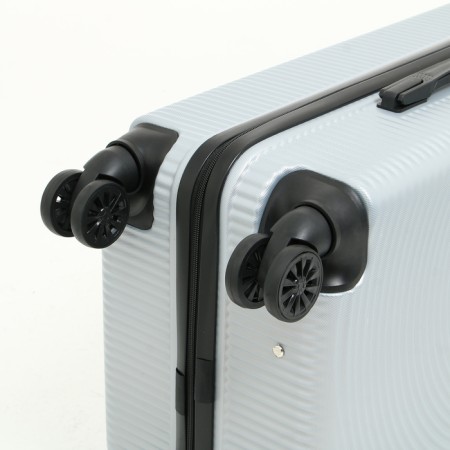 Middle suitcase 24 "On a zipper, code lock, 4 wheels, color gray color-6