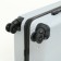 Middle suitcase 24 "On a zipper, code lock, 4 wheels, color gray color