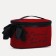 Cosmetic bag with a lightning, with a lining, burgundy color