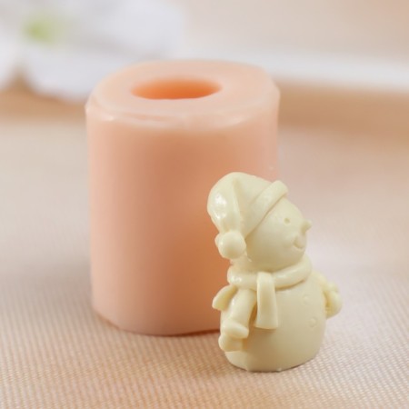 Mold Silicon "Snowman" 2.2x1.7x2.9 cm-1