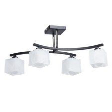 Tetro ceiling chandelier, 4x60W E27, black 58x36x25 cm