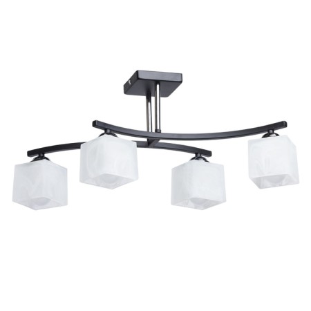 Tetro ceiling chandelier, 4x60W E27, black 58x36x25 cm