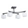 Tetro ceiling chandelier, 4x60W E27, black 58x36x25 cm