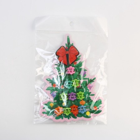 New Year's set, hairpin for hair and crab 10 pcs. "Holiday"-10