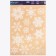 Window sticker "flickering snowflakes", reusable, 33 x 50 cm, new year
