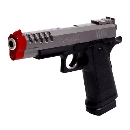 Artillery tank, with a gun, light and sound effects, works from batteries, mix color-5